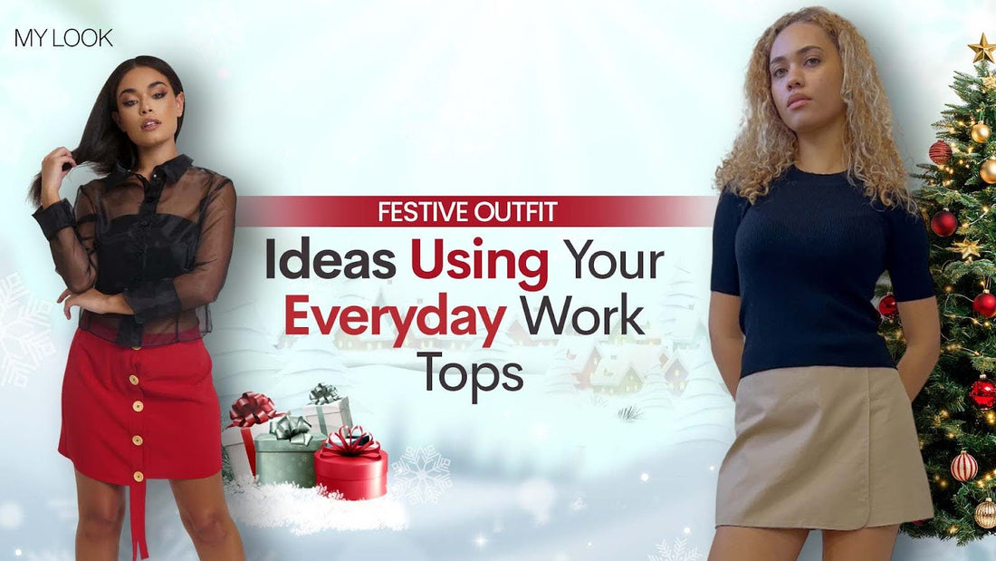 Festive Outfit Ideas Using Your Everyday Work Tops