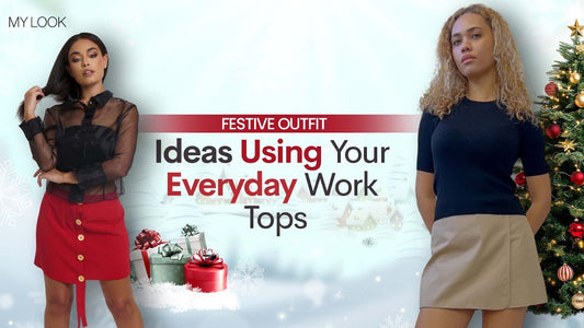 Festive Outfit Ideas Using Your Everyday Work Tops