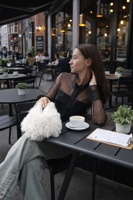 Black Luxury Organza Shirt