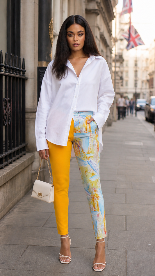 Straight Leg Trouser – Abstract