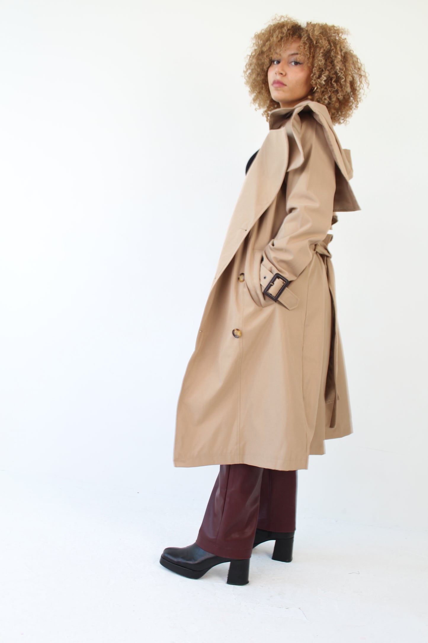 Beige Astur Trench Coat