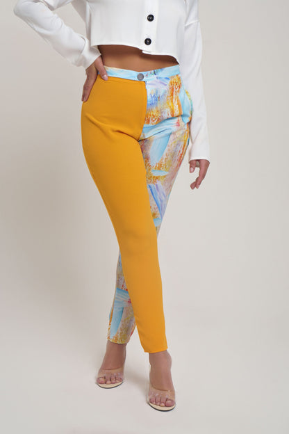 Buy Print Straight Leg Pants Online