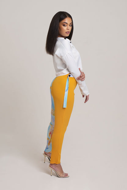 Shop Print Straight Leg Pants Online